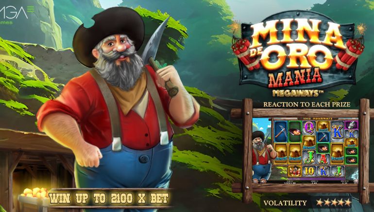 Gold Mine Mania: MGA Games presenta la tragamonedas Megaways con riquezas incalculables