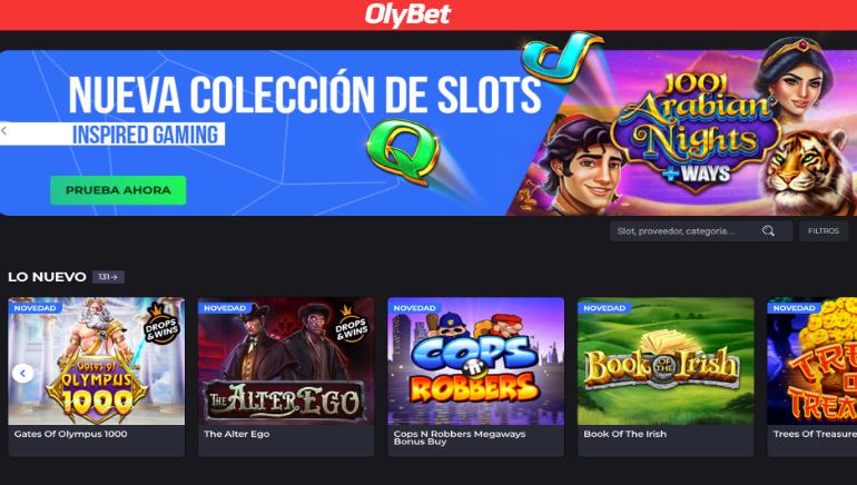 OlyBet Casino España amplía su biblioteca de juegos con Inspired, superando los 1700 títulos