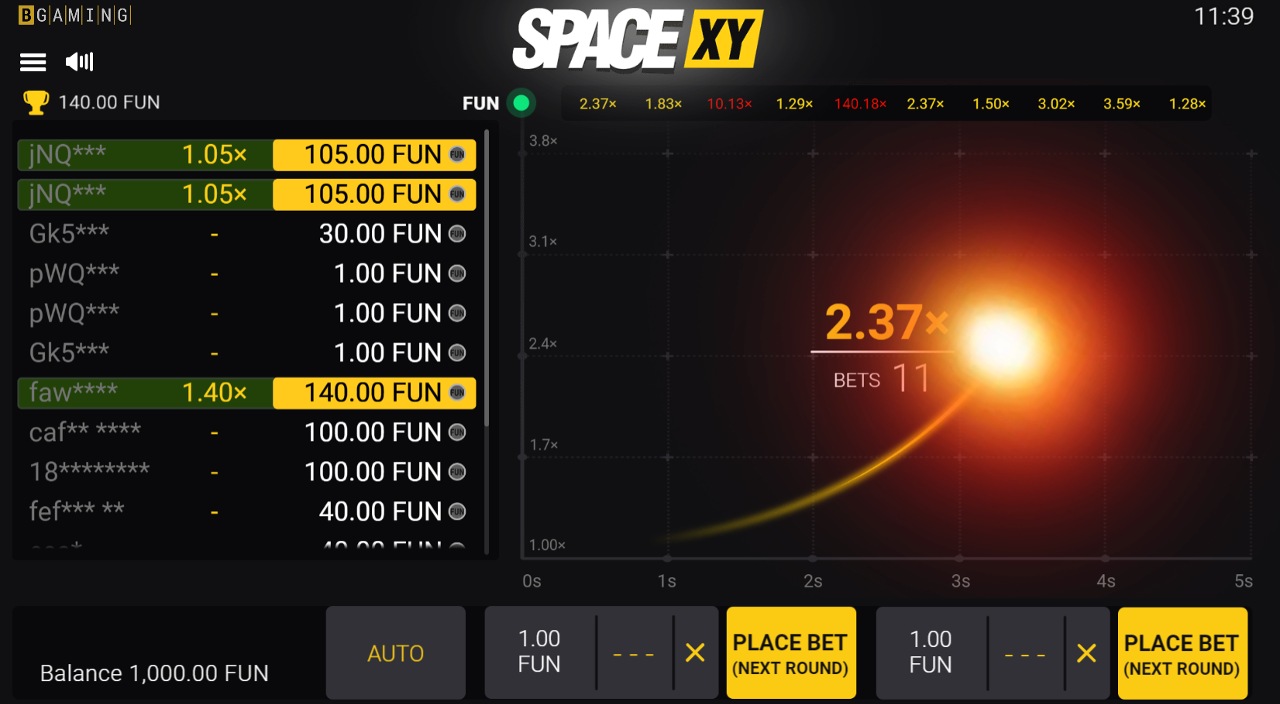 Space XY by BGaming