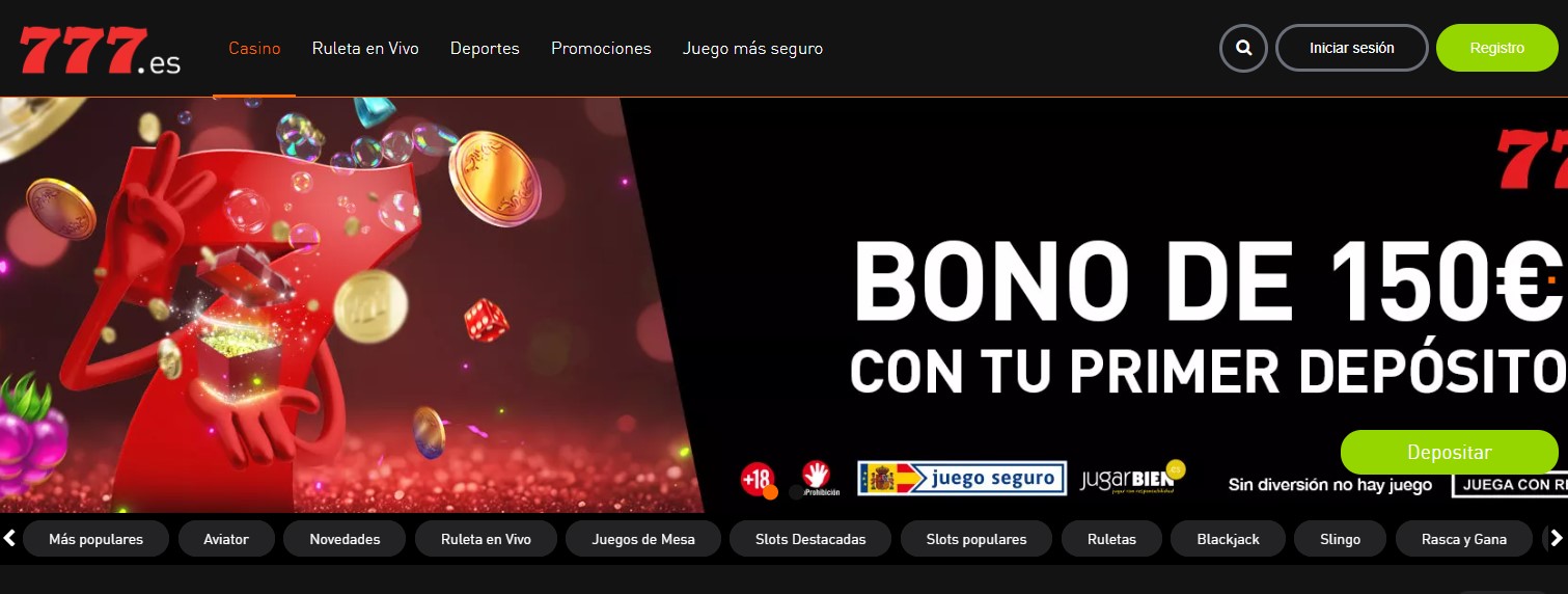 Casino777 bonus in Spain