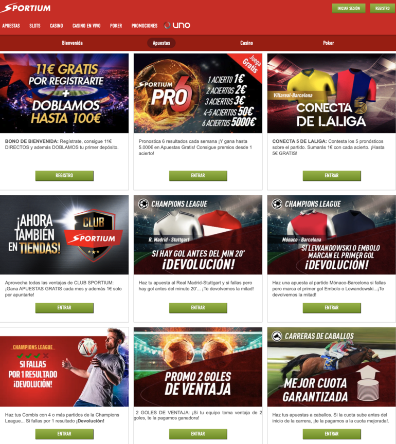 Sportium promo